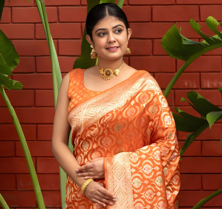 Handloom Banarasi Katan Silk Saree